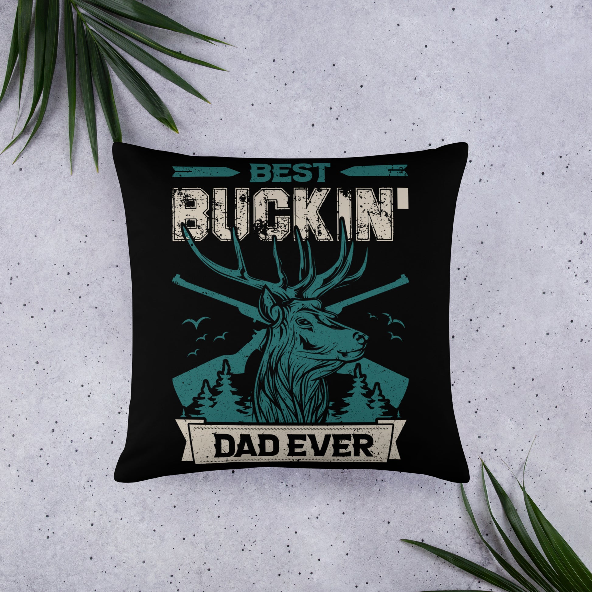 Best Buckin' Dad Ever Throw Pillow