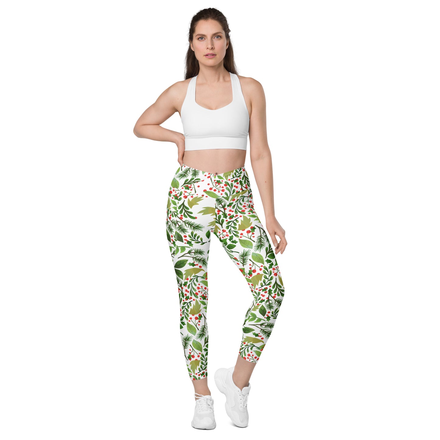 Holly Crossover leggings with pockets