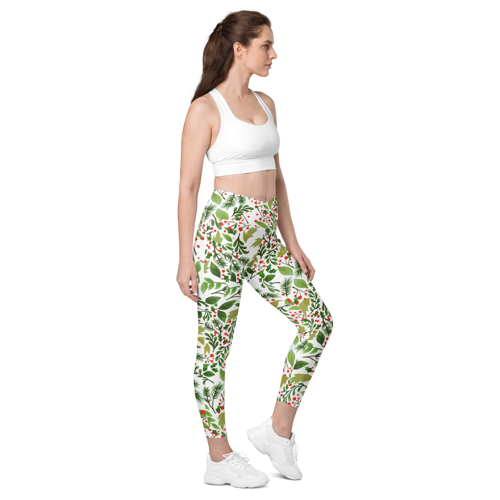 Holly Crossover leggings with pockets