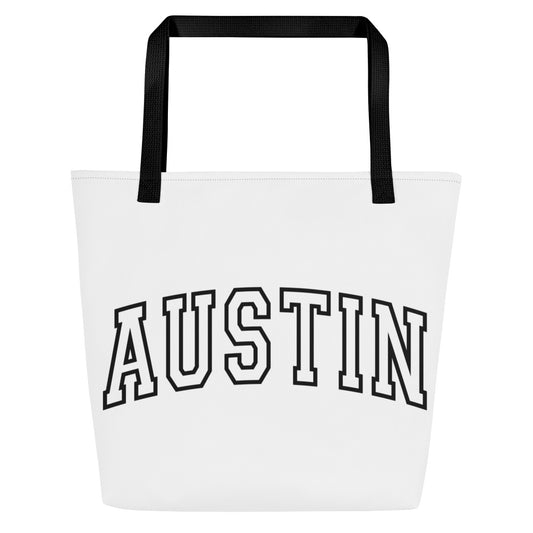 Austin All-Over Print Large Tote Bag