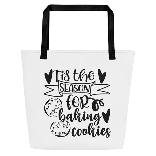 Tis the Season for Baking Cookies All-Over Print Large Tote Bag