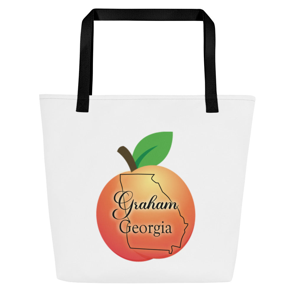 Graham Georgia All-Over Print Large Tote Bag