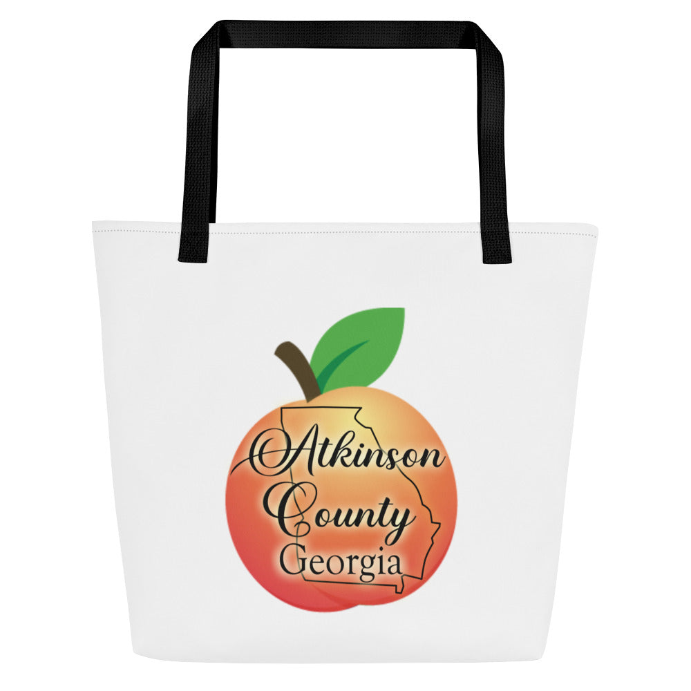 Atkinson County Georgia All-Over Print Large Tote Bag