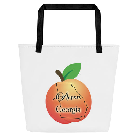 Axson Georgia All-Over Print Large Tote Bag