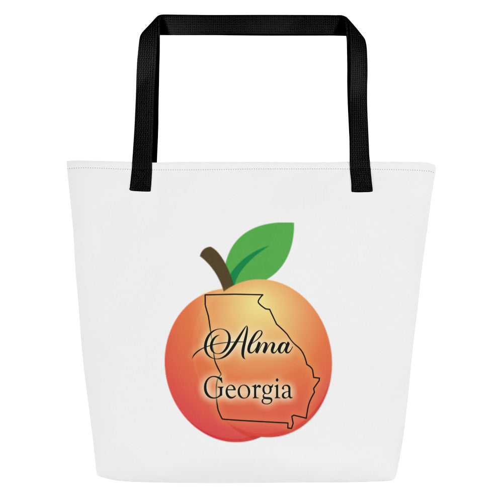 Alma Georgia All-Over Print Large Tote Bag