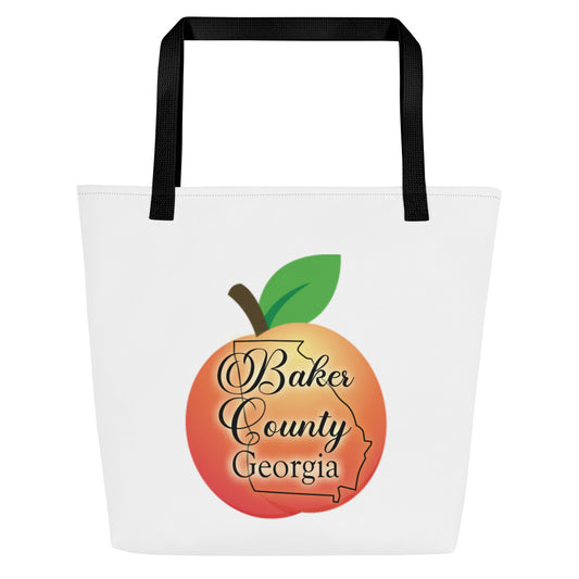 Baker County Georgia All-Over Print Large Tote Bag