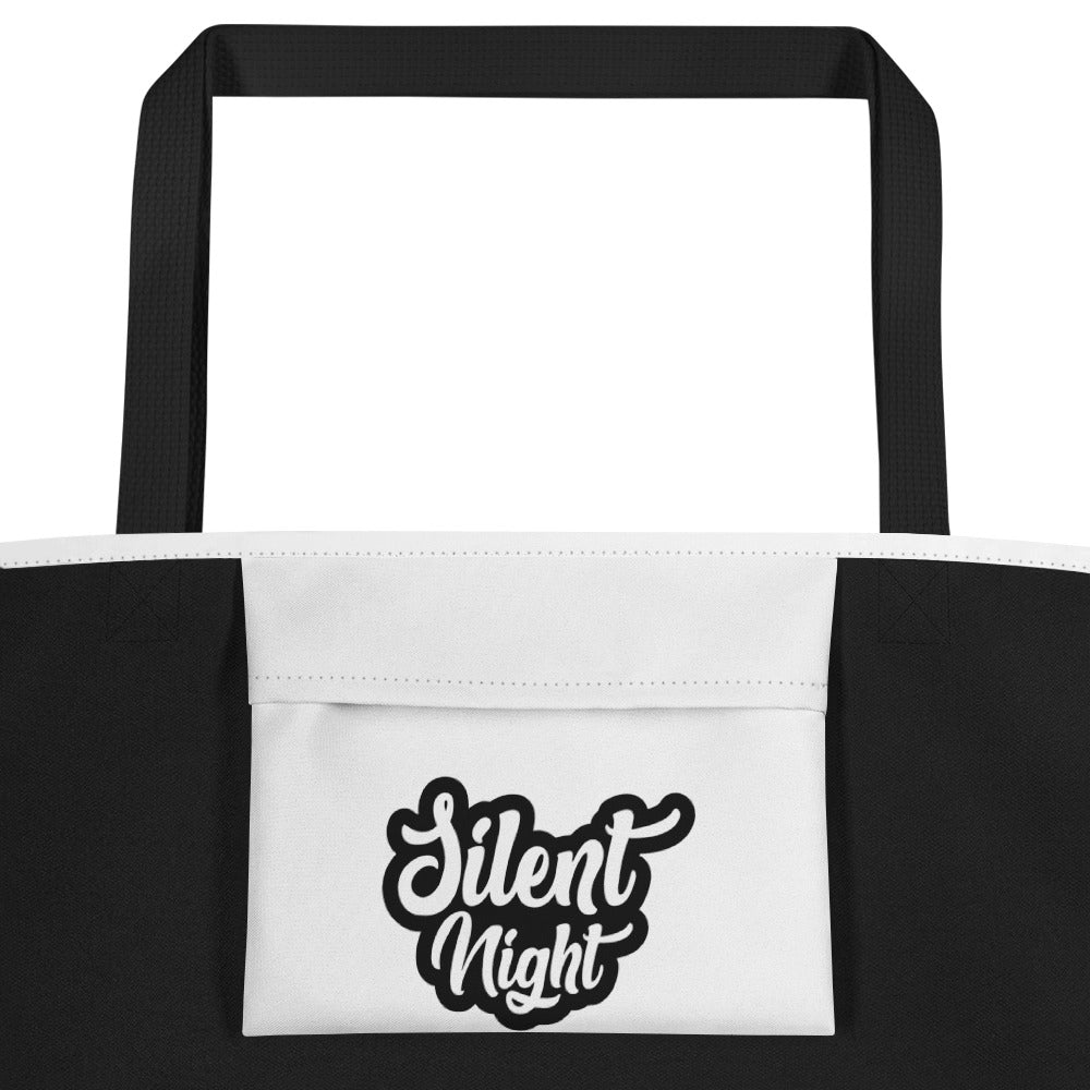 Silent Night All-Over Print Large Tote Bag