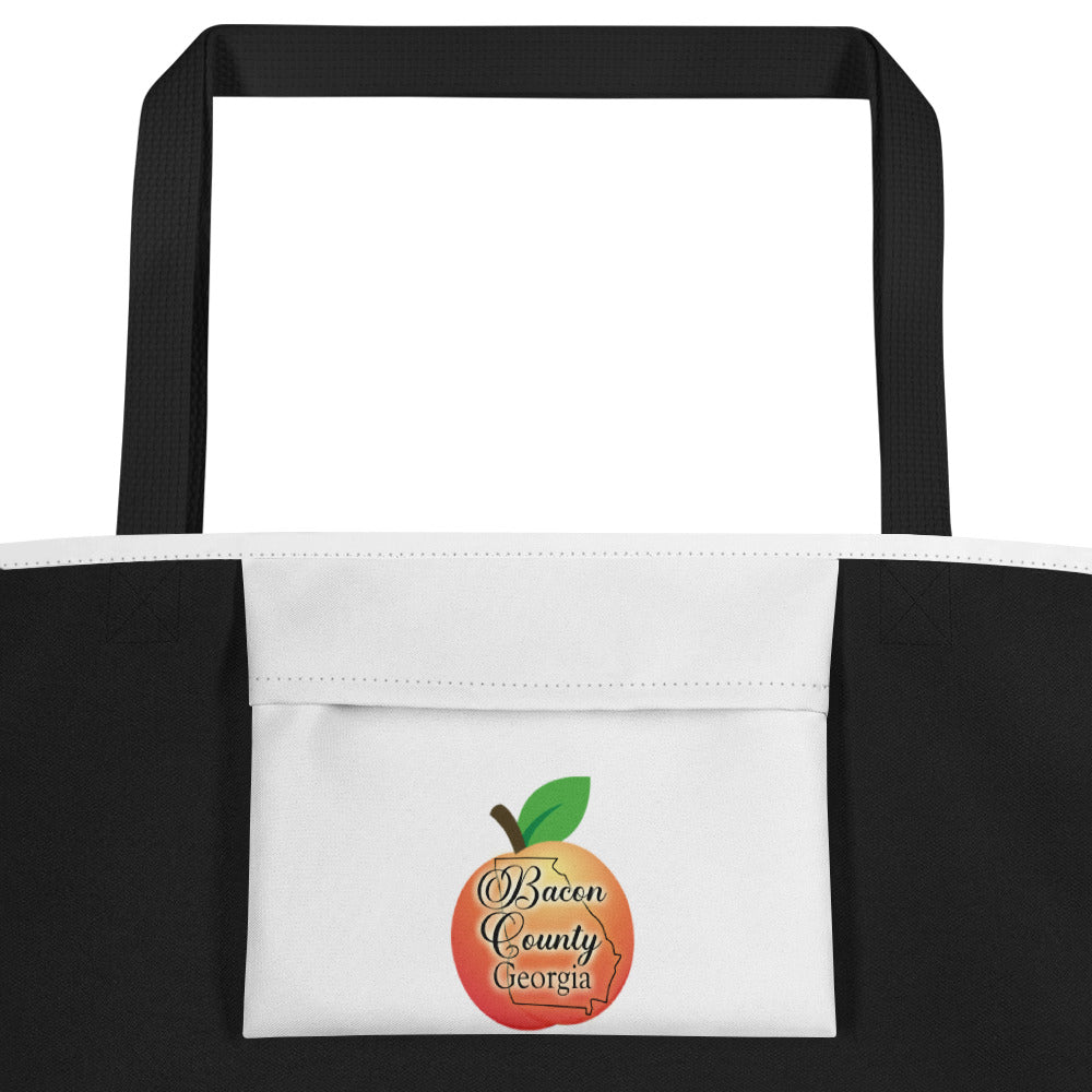 Bacon County Georgia All-Over Print Large Tote Bag