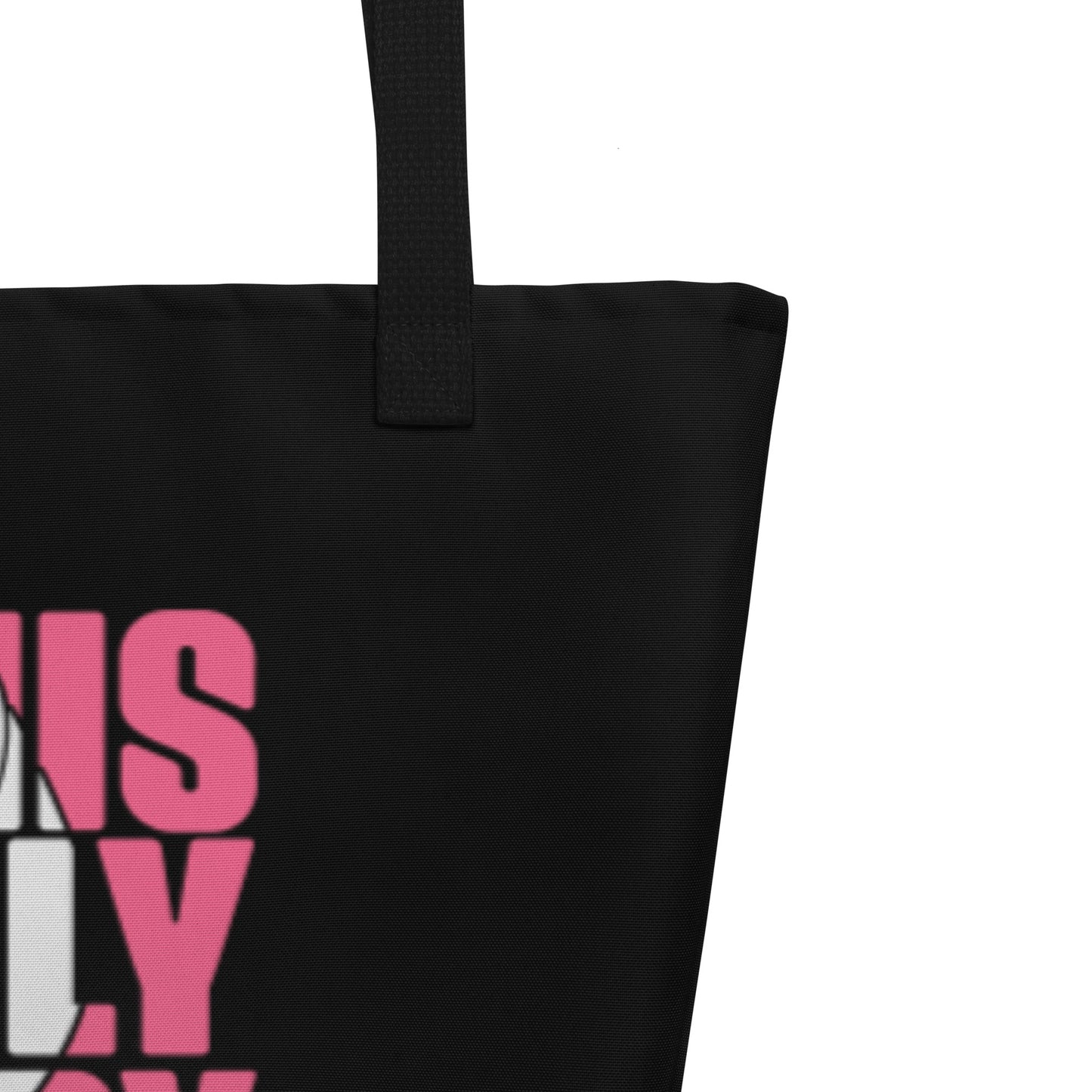 In This Family Nobody Fights Alone All-Over Print Large Tote Bag