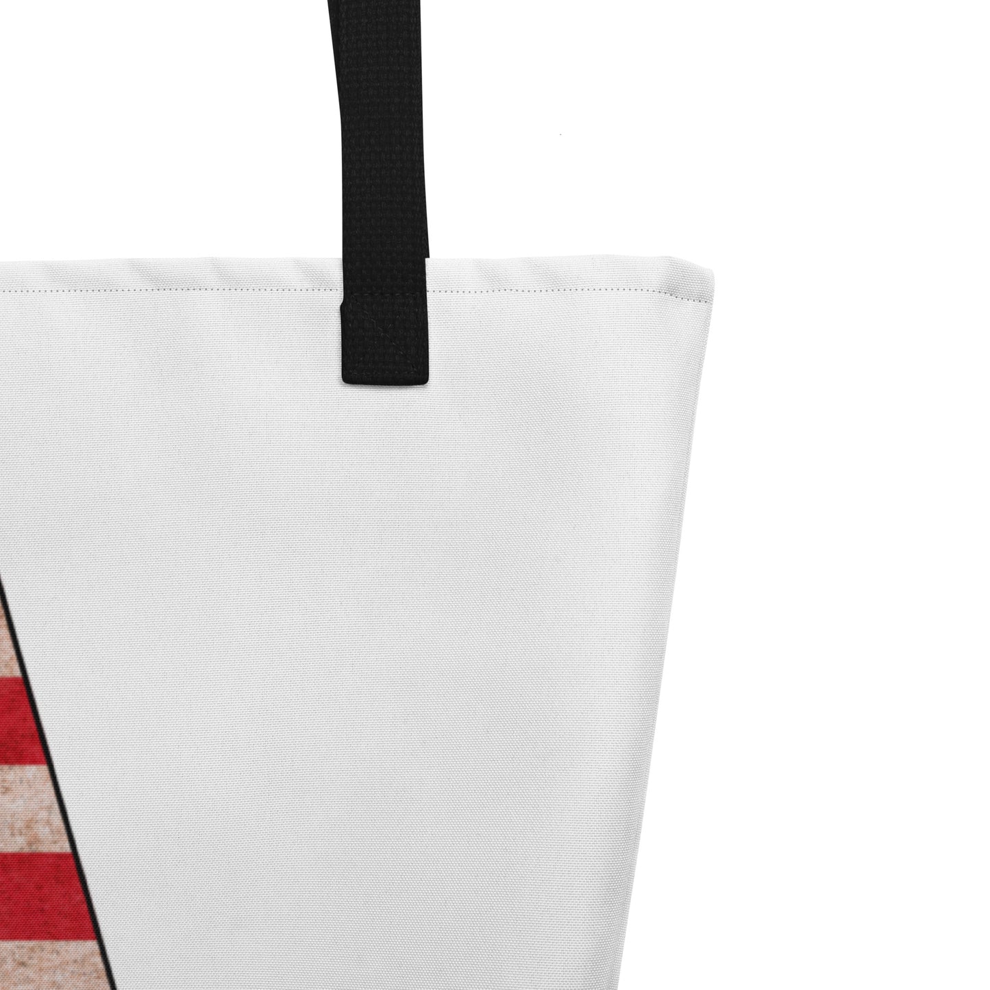 Alabama US Flag Large Tote Bag