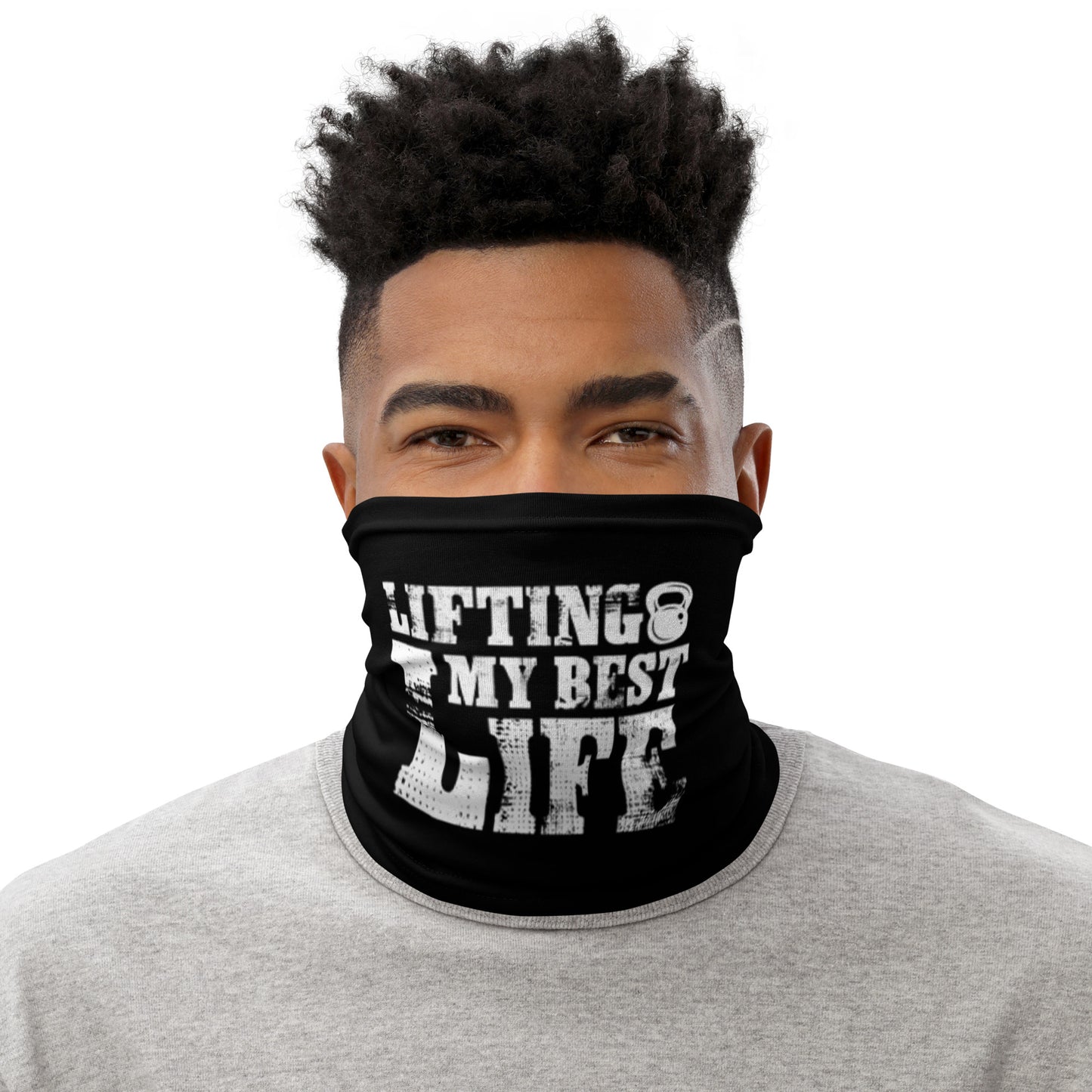 Lifting My Best Life Neck Gaiter