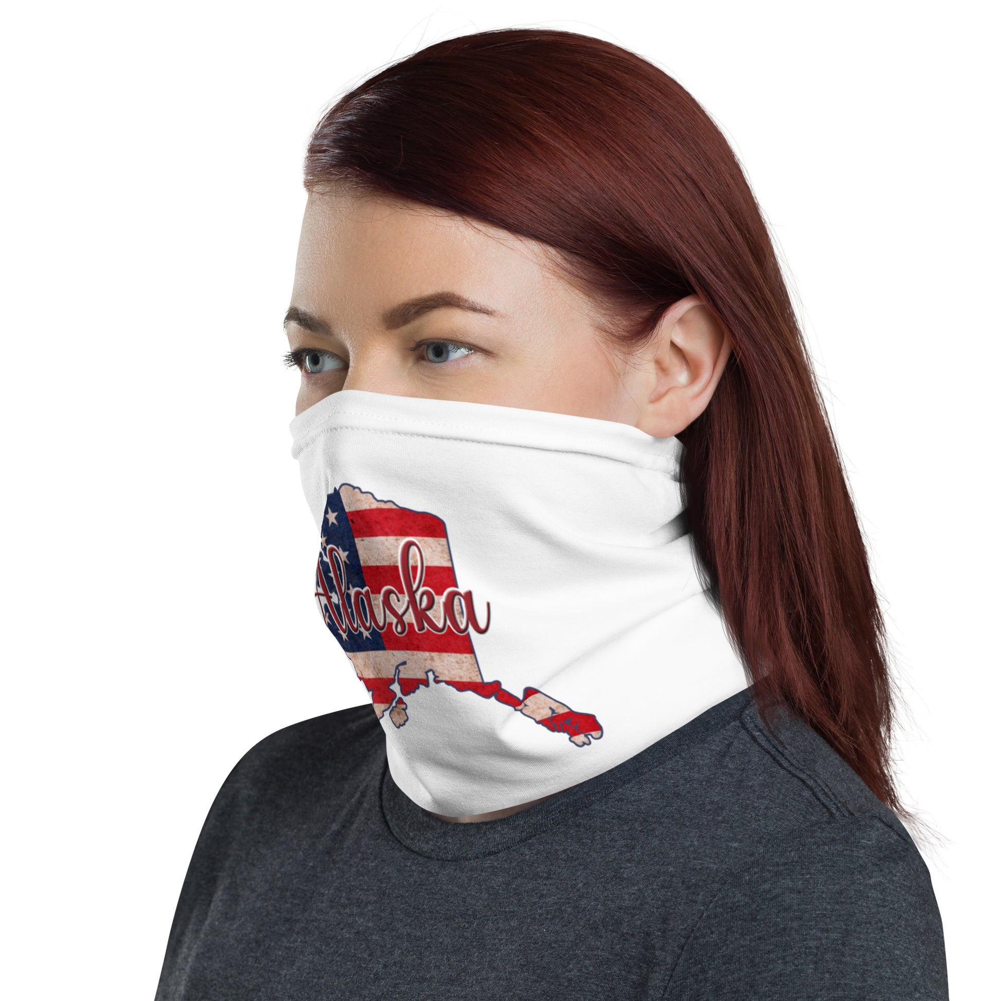 Alaska US Flag Neck Gaiter