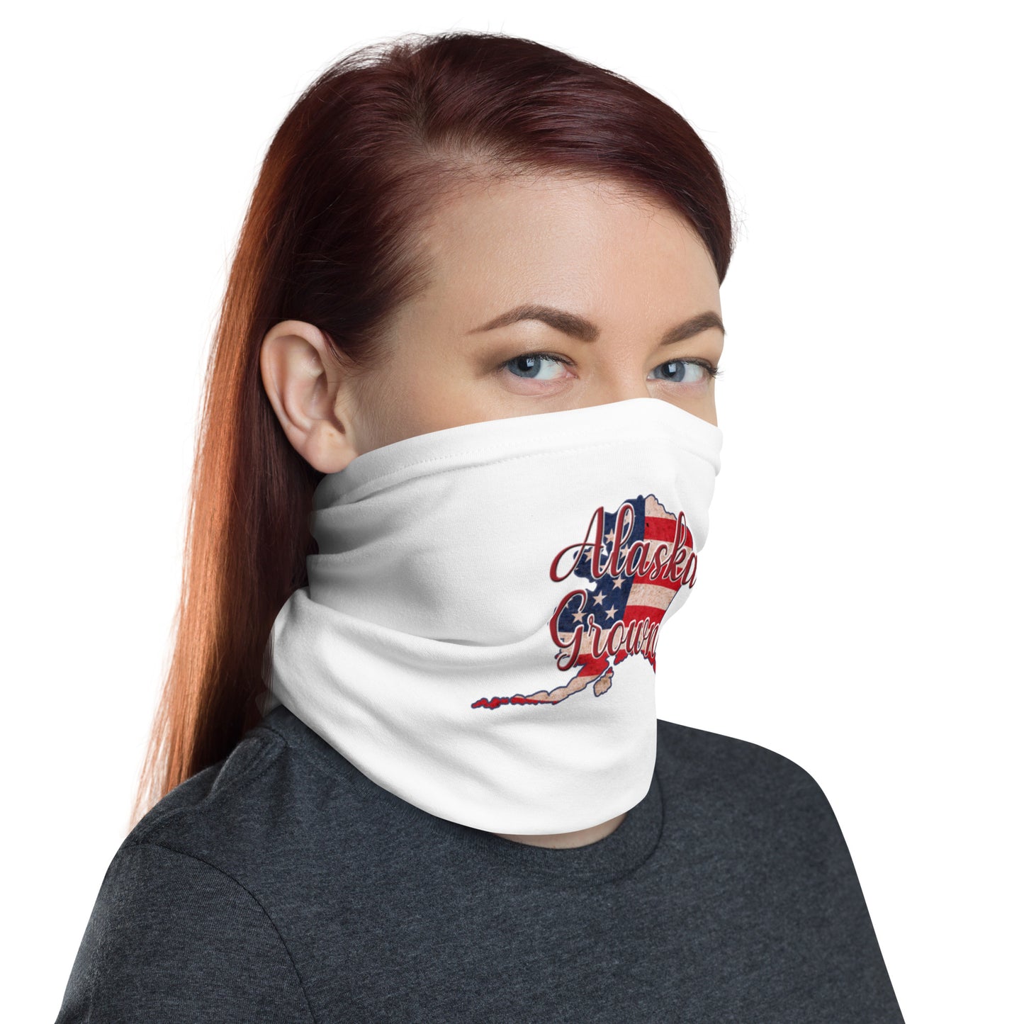 Alaska Grown US Flag Neck Gaiter