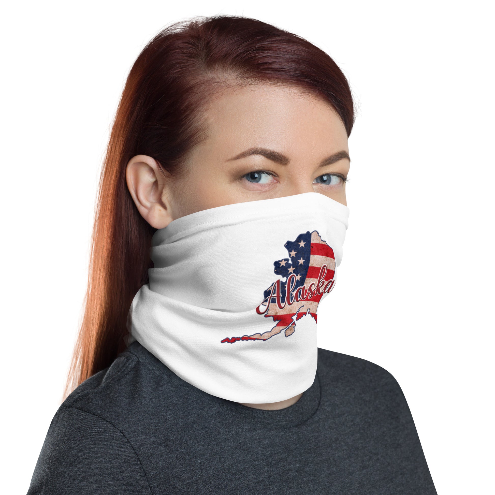 Alaska US Flag Neck Gaiter