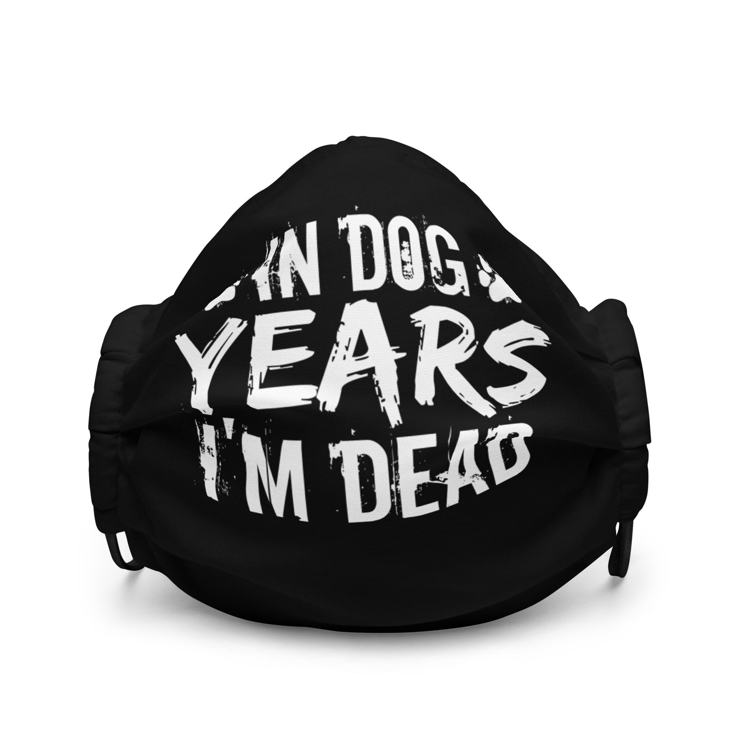 In Dog Years I'm Dead Premium face mask