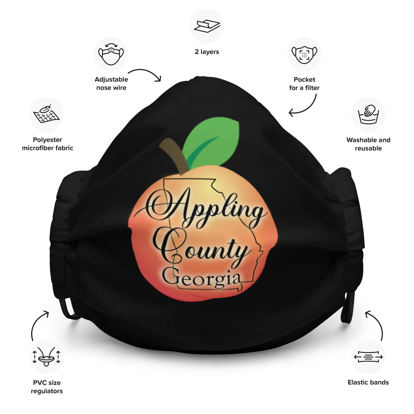 Appling County Georgia Premium face mask