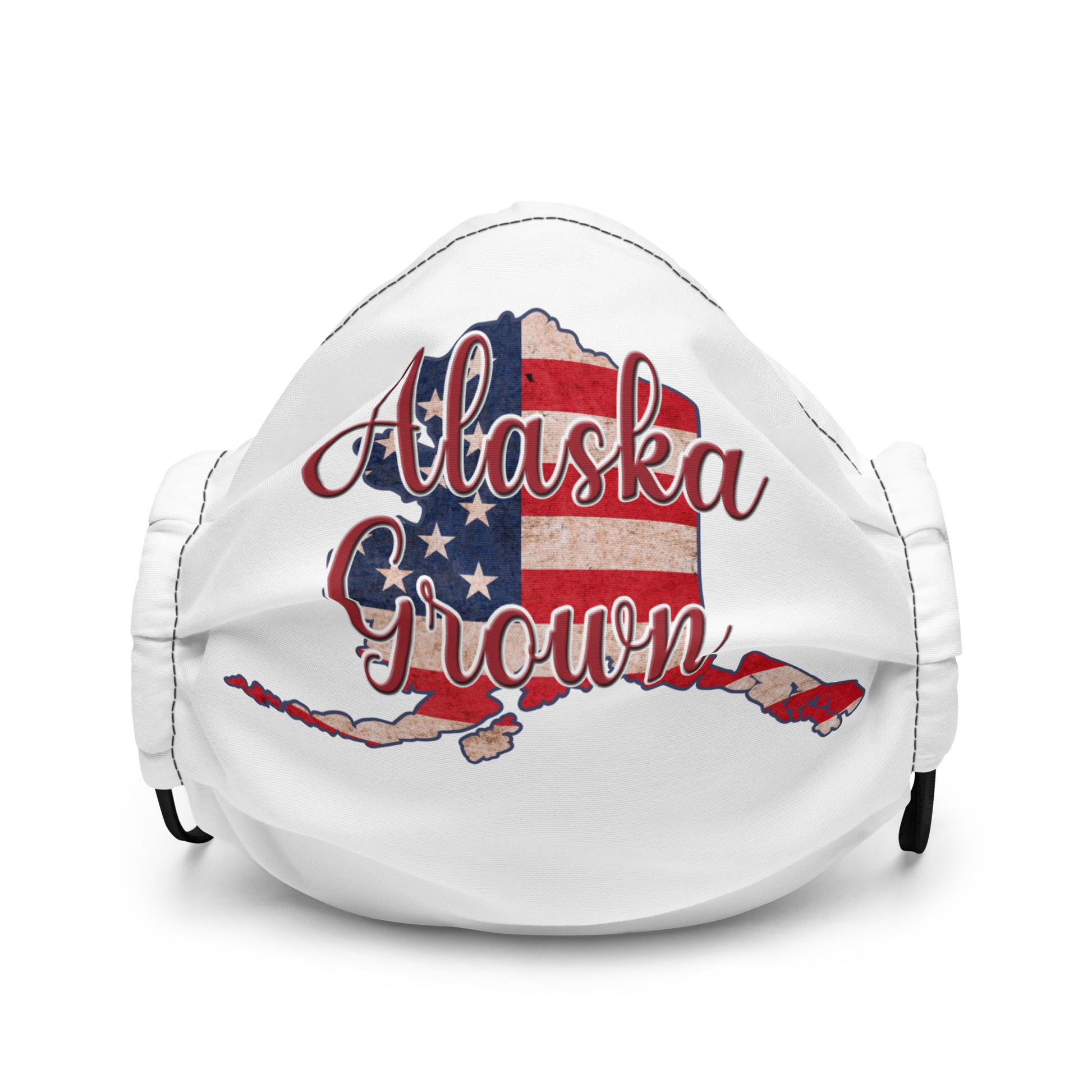 Alaska Grown US Flag Premium Face Mask