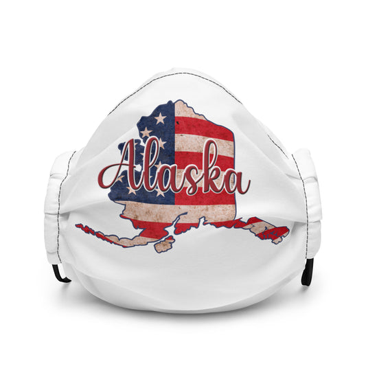 Alaska US Flag Premium Face Mask
