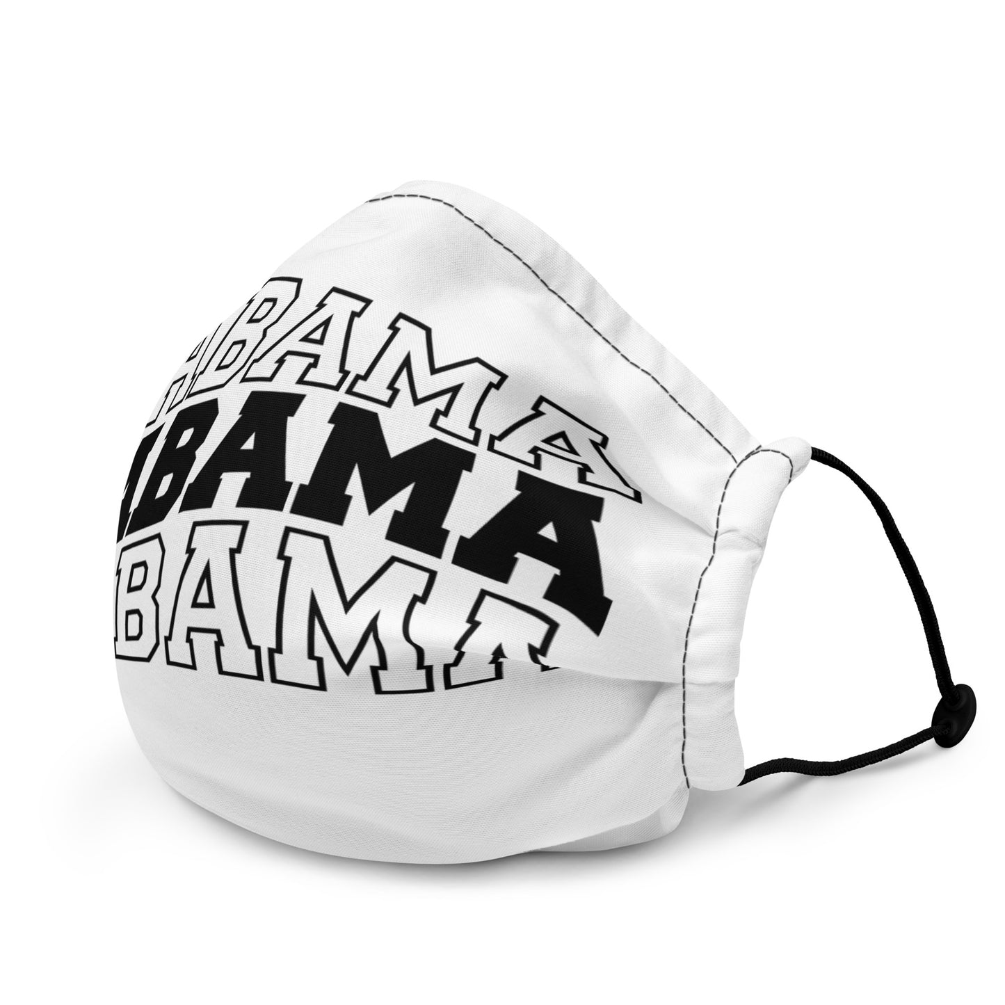 Alabama Wavy Letters Premium face mask