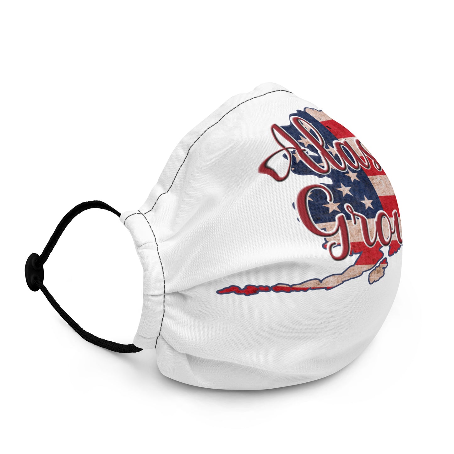 Alaska Grown US Flag Premium Face Mask