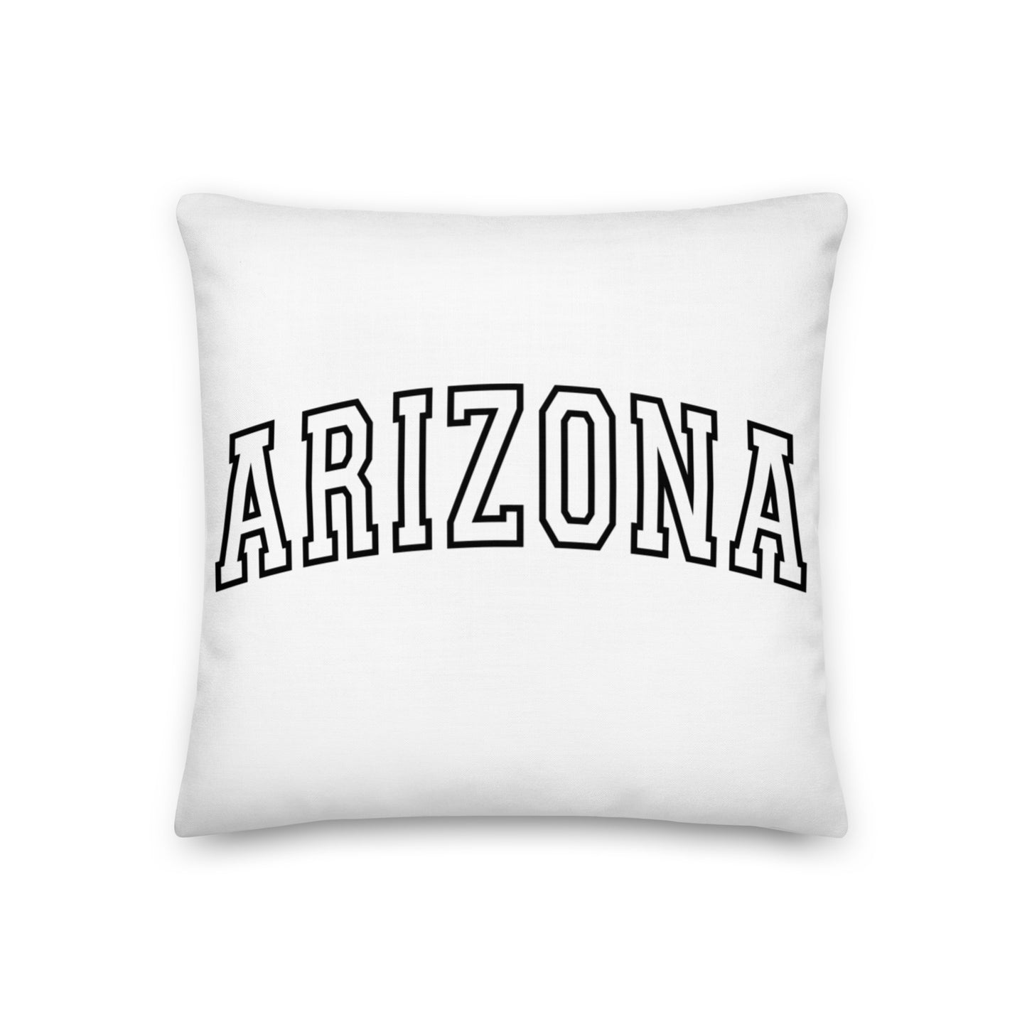 Arizona Varsity Letter Throw Pillow