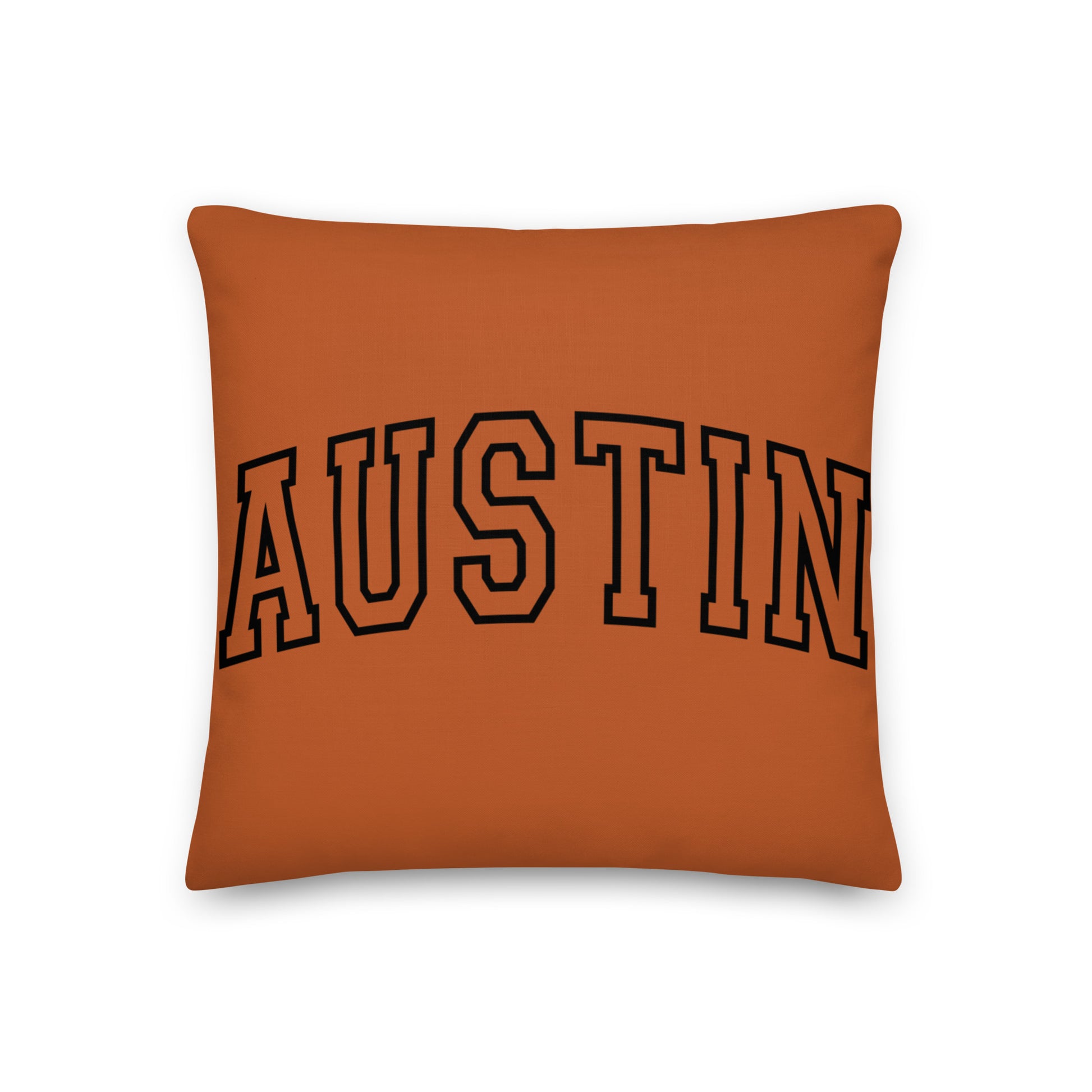 Austin Varsity Letter Throw Pillow