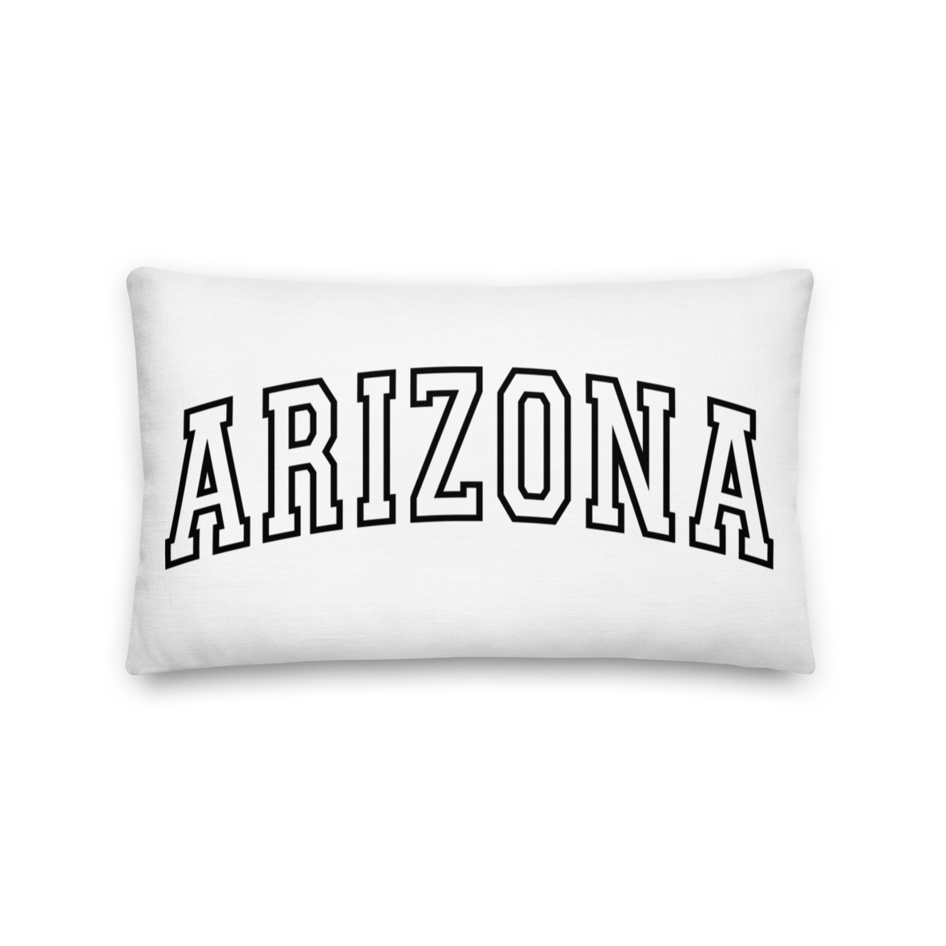 Arizona Varsity Letter Throw Pillow