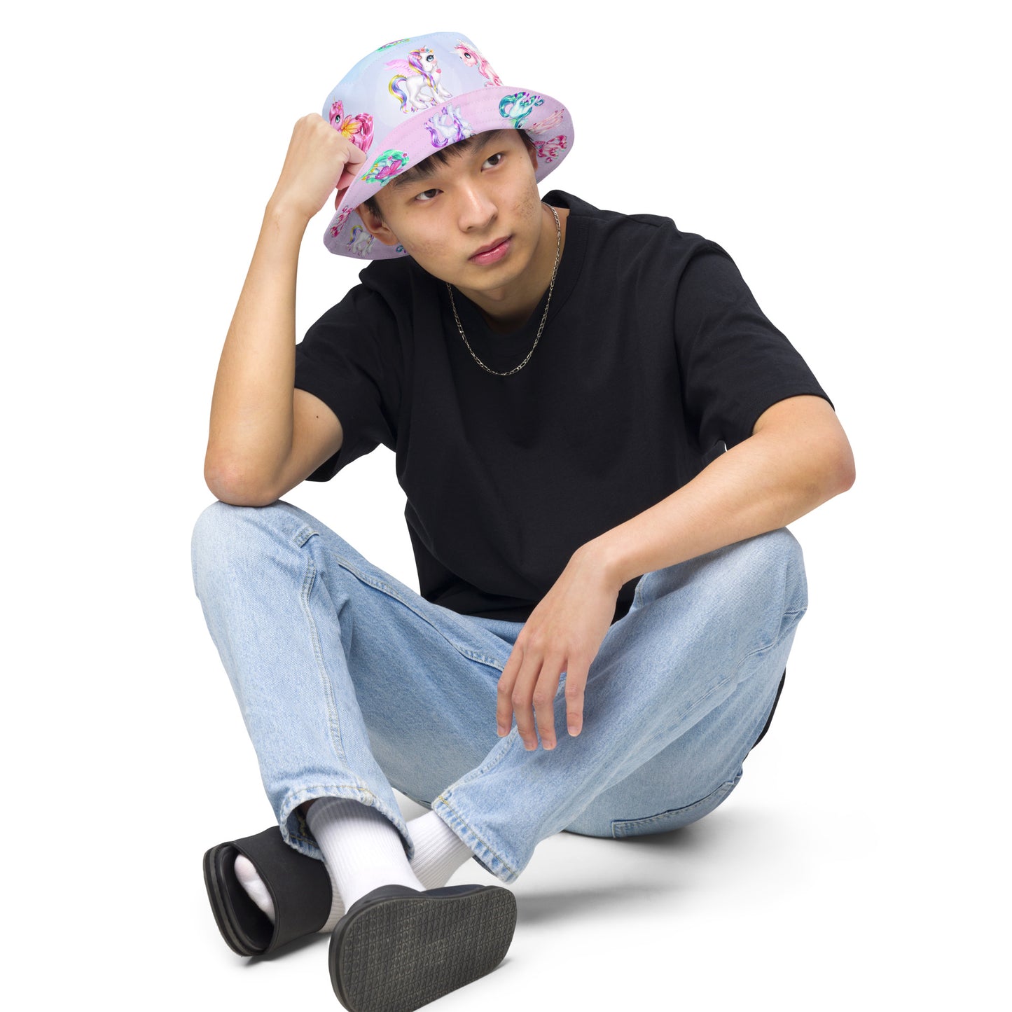 Unicorn Reversible bucket hat