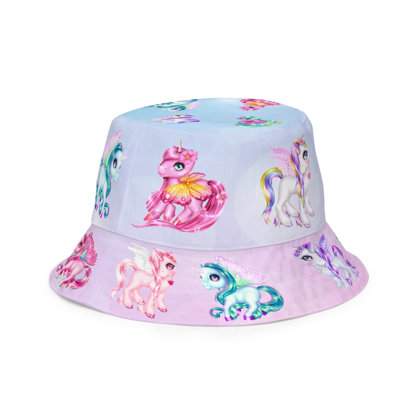 Unicorn Reversible bucket hat