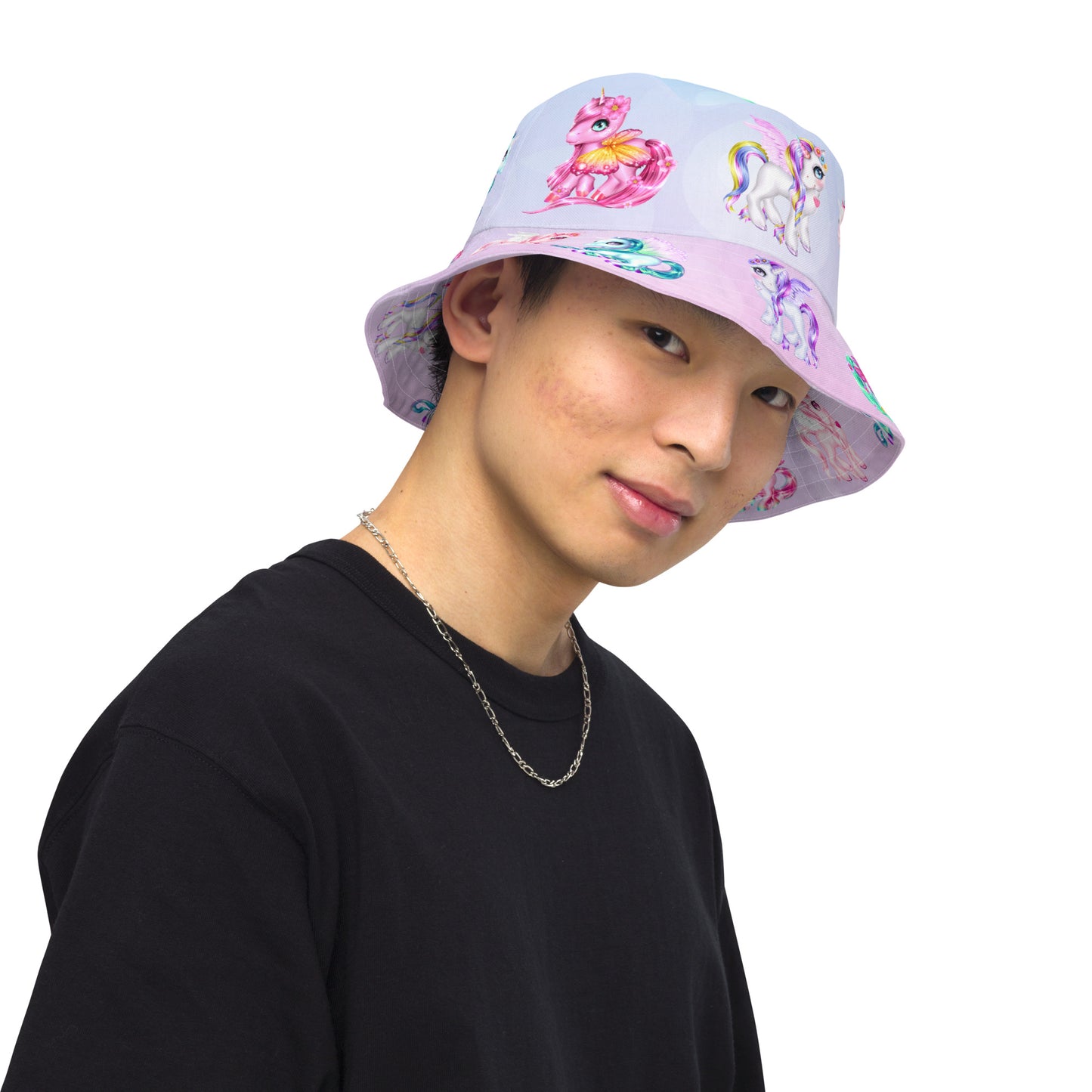 Unicorn Reversible bucket hat