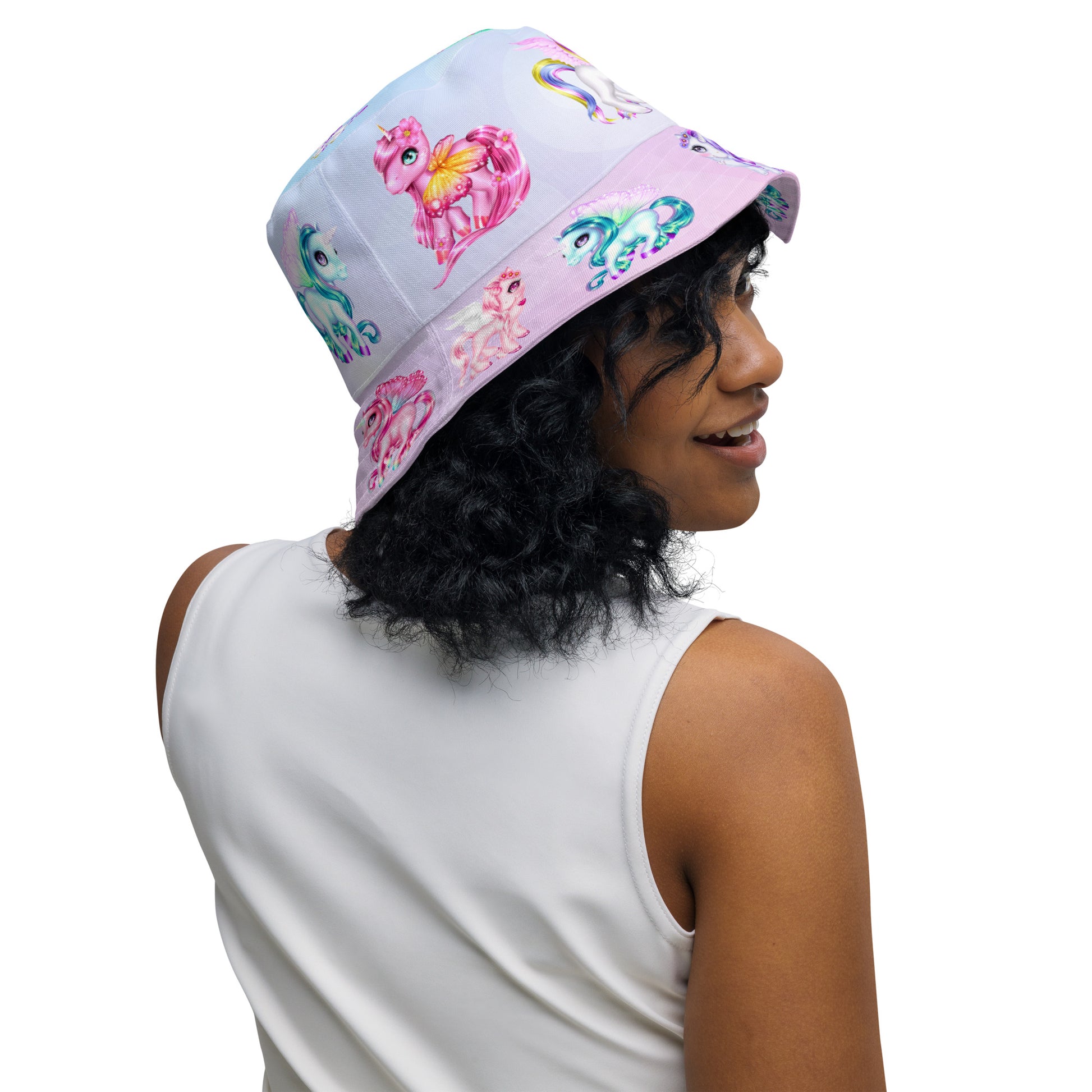 Unicorn Reversible bucket hat