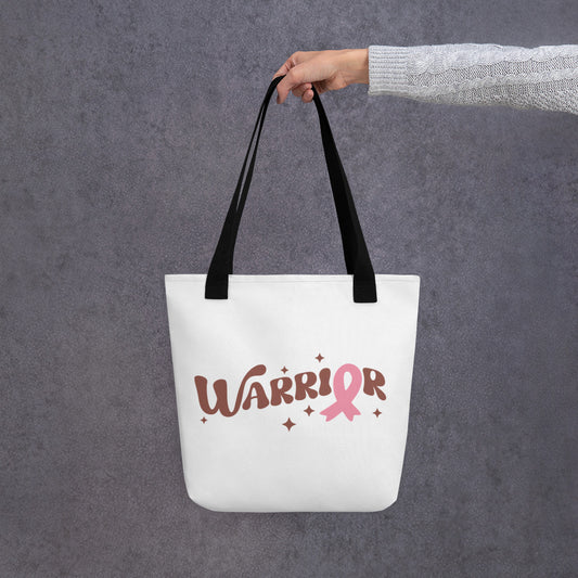 Warrior Breast Cancer Awareness Tote bag