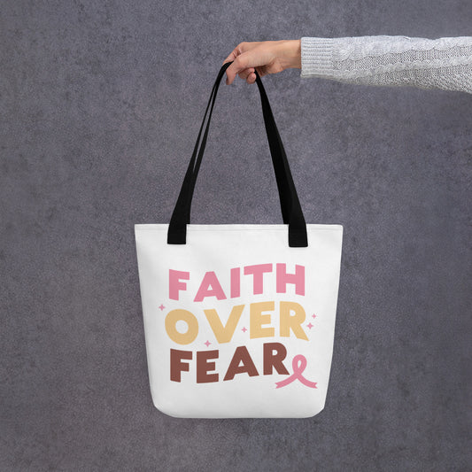 Faith Over Fear Tote bag