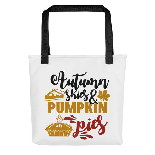 Autumn Skies & Pumpkin Pies Tote bag