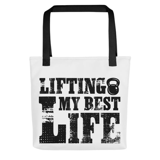 Lifting My Best Life Tote bag