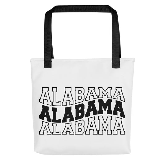 Alabama Wavy Letters Tote bag