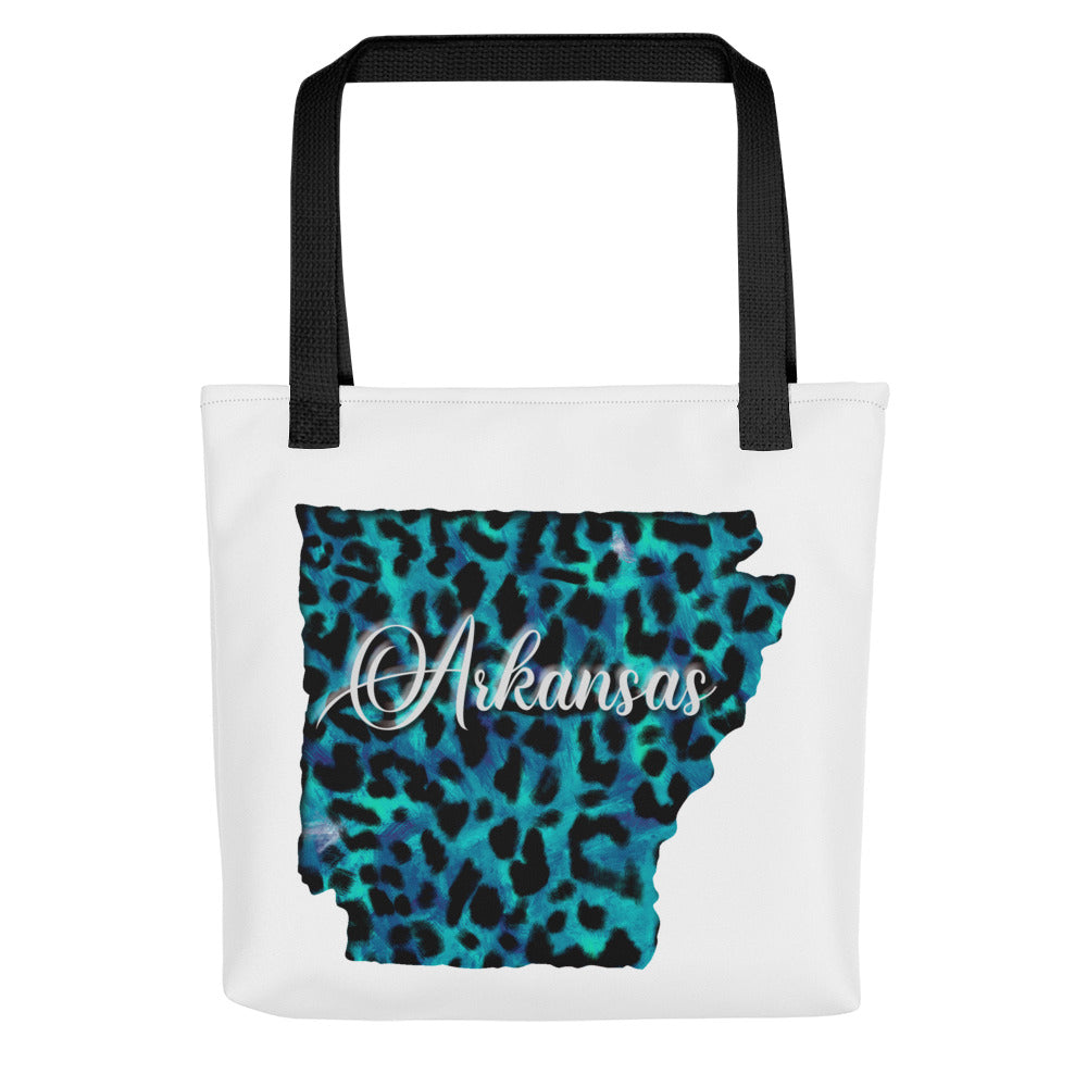 Arkansas Blue Leopard Tote bag