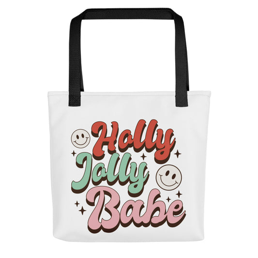 Holly Jolly Babe Tote bag