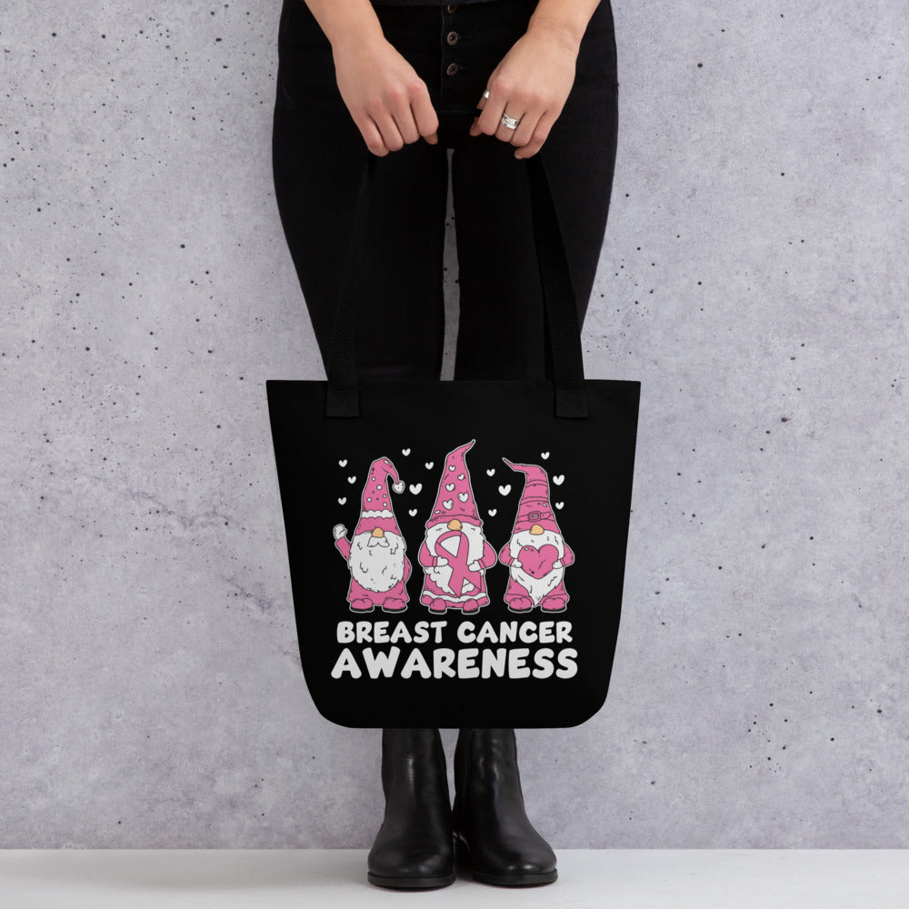 Breast Cancer Awareness Gnomes Tote bag