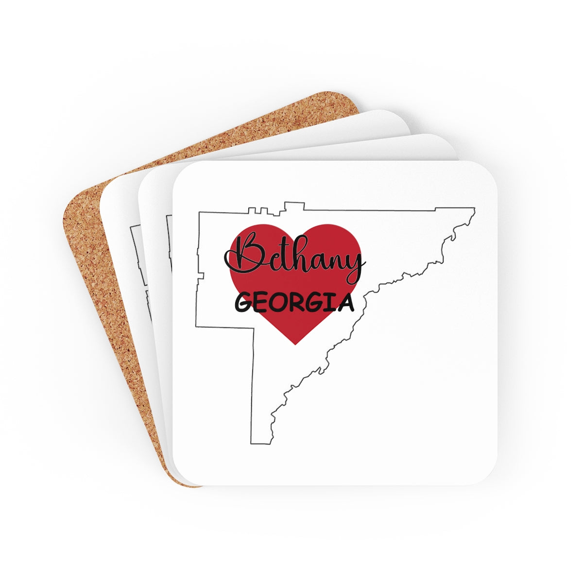 Bethany Georgia Corkwood Coaster Set