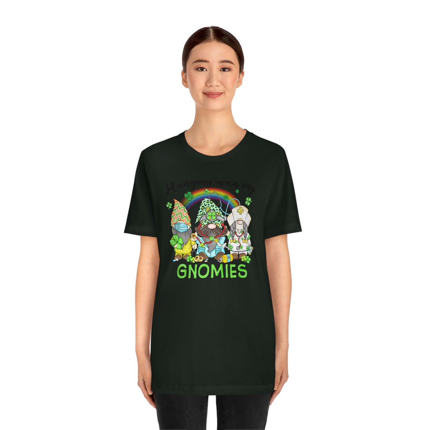 Hanging With My Gnomies St. Patrick's Day Unisex Jersey Short Sleeve Tee