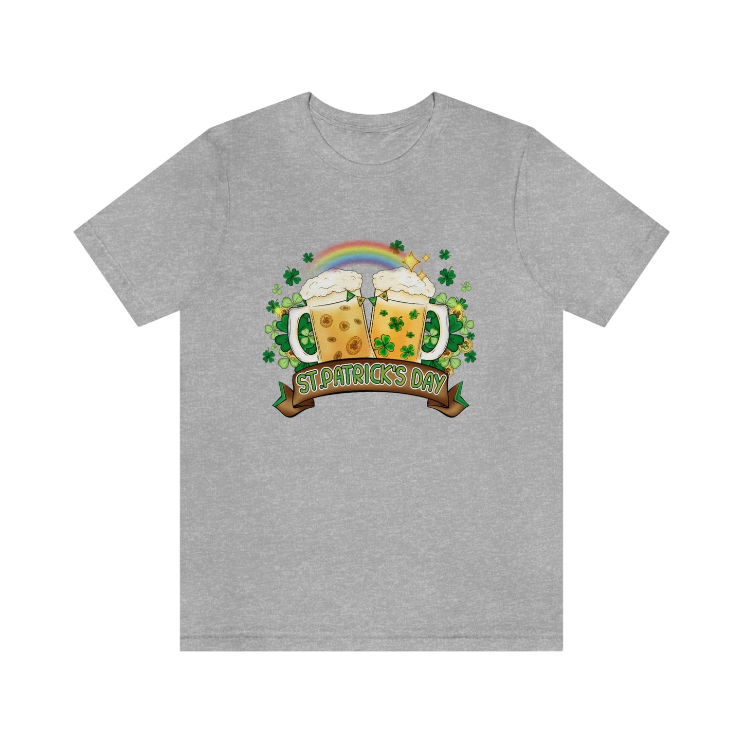 Mugs of Beer St. Patrick's Day Unisex Jersey Short Sleeve Tee