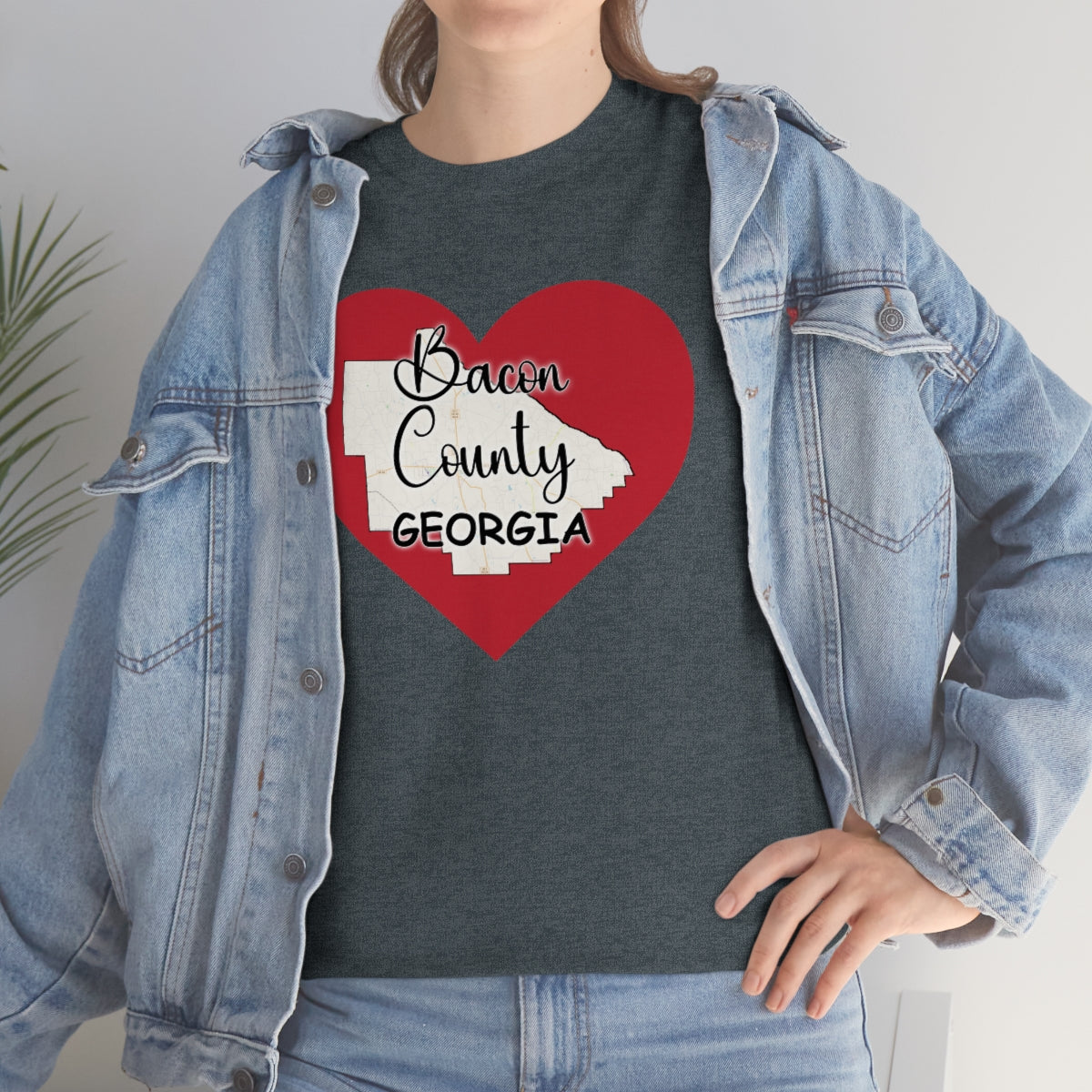 Bacon County Georgia Unisex Heavy Cotton Tee