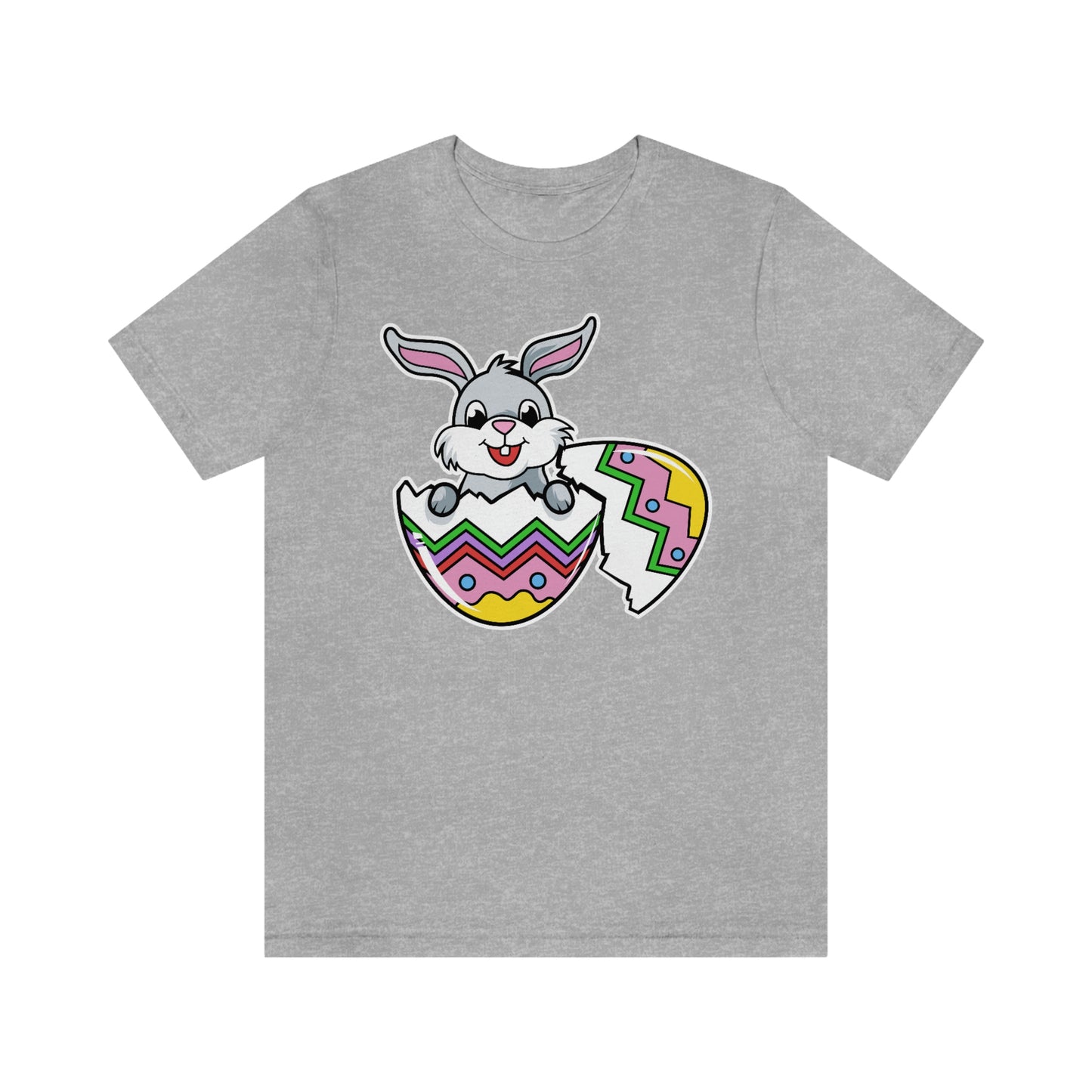 Bunny in Egg Spring Easter Unisex Jersey Short Sleeve Tee