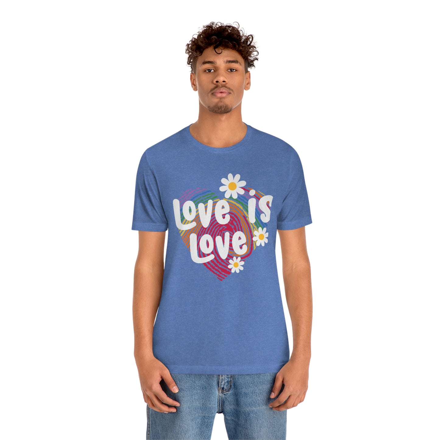 Love is Love  Print Unisex Jersey Short Sleeve Tee