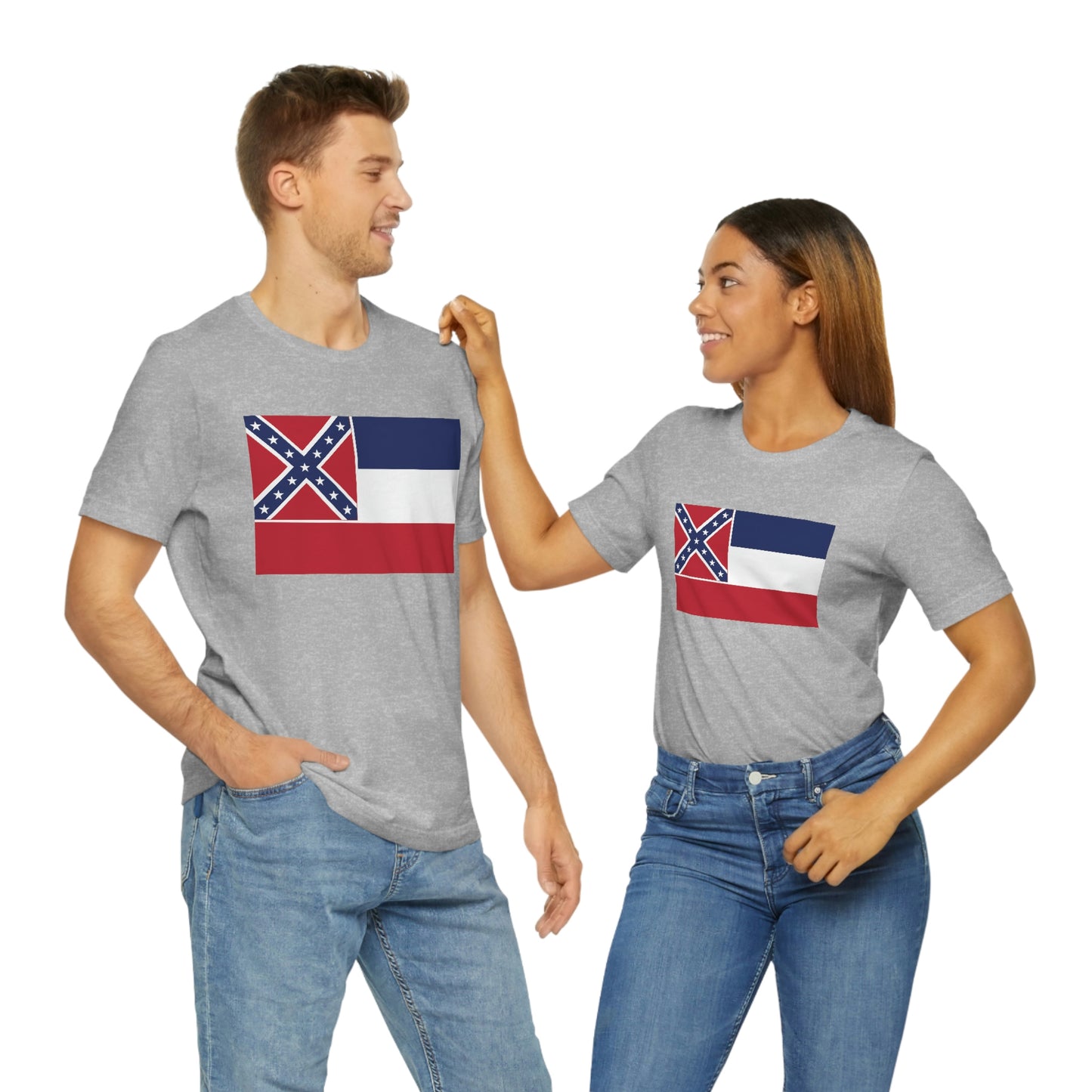 Mississippi Flag Unisex Jersey Short Sleeve Tee Tshirt T-shirt