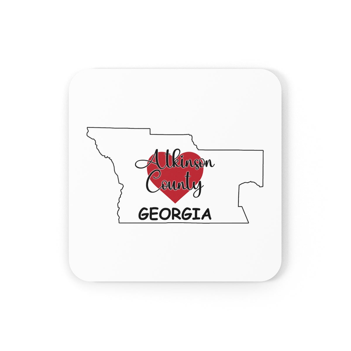 Atkinson County Georgia Corkwood Coaster Set