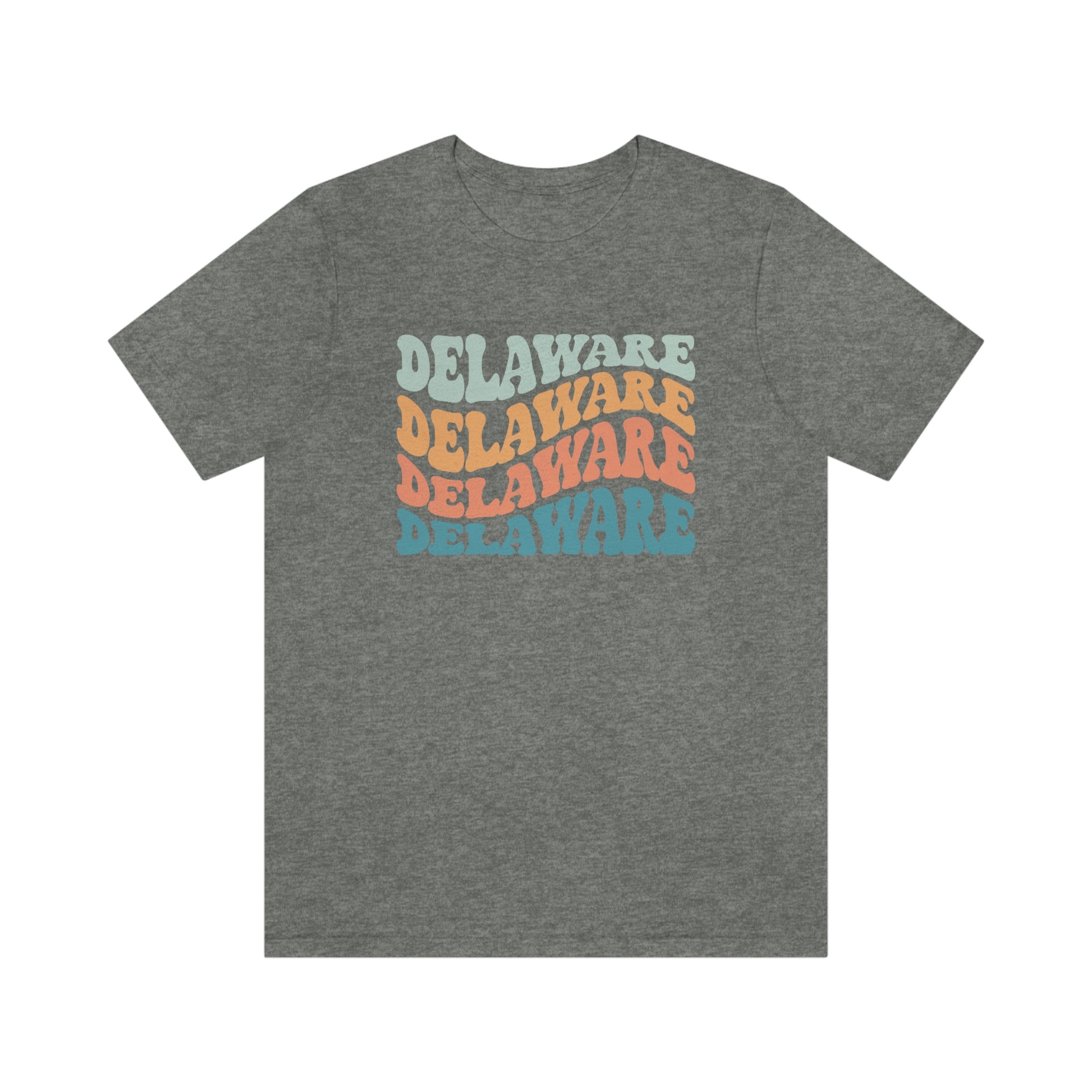 Delaware Wavy Letters Short Sleeve T-shirt