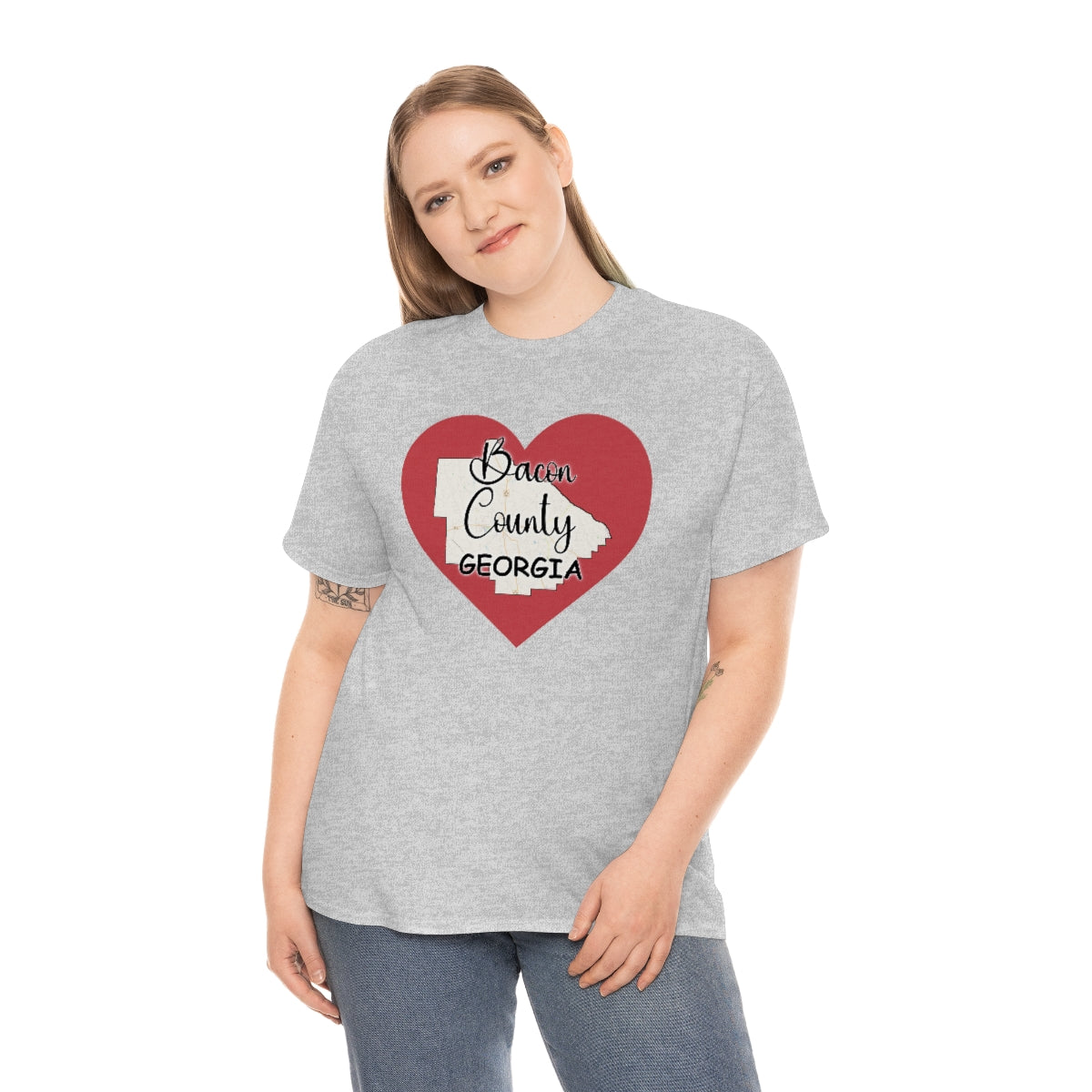 Bacon County Georgia Unisex Heavy Cotton Tee