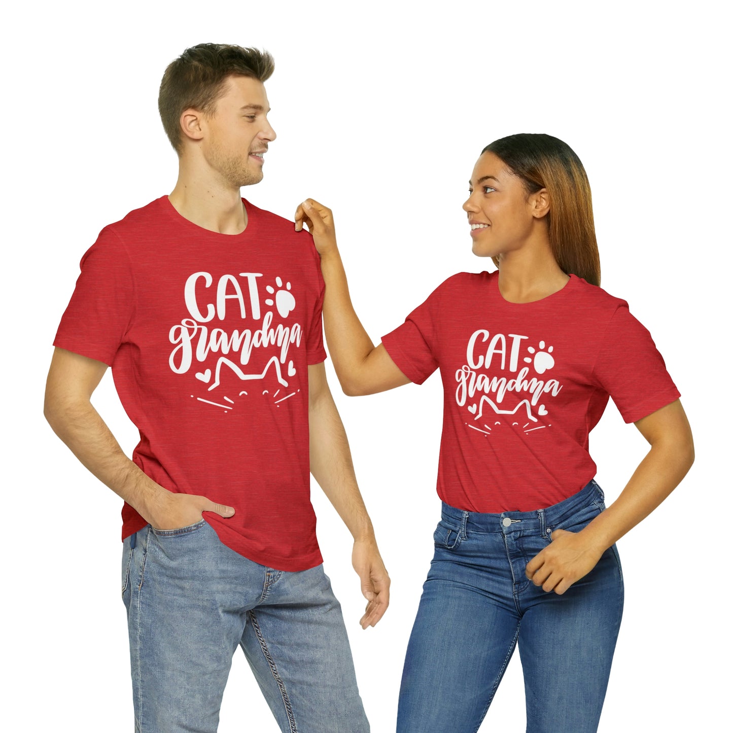 Cat Grandma Short Sleeve T-shirt